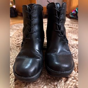 Bionica Corset Leather Ankle Wedge Bootie Women's Boots Size 8